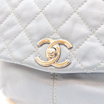 CHANEL シャネル 17番 ブルー カーフ CCトリアノン SV金具 マトラッセ メッセンジャー ショルダーバック ショルダーバッグ