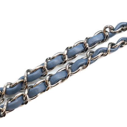 CHANEL シャネル 17番 ブルー カーフ CCトリアノン SV金具 マトラッセ メッセンジャー ショルダーバック ショルダーバッグ