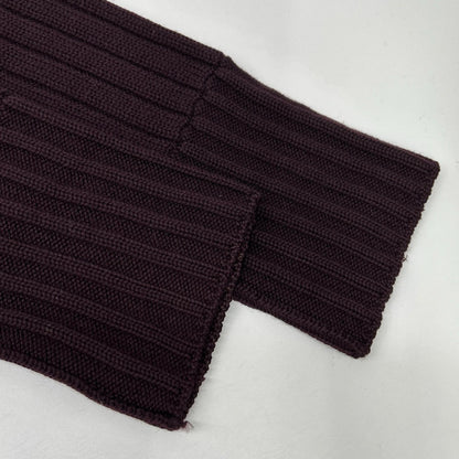 DOLCE&GABBANA Dolce & Gabbana bordeaux full-zip driver's knit top