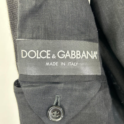 DOLCE&GABBANA ドルチェアンドガッバーナ シングルボタン リネン テーラードジャケット ジャケット