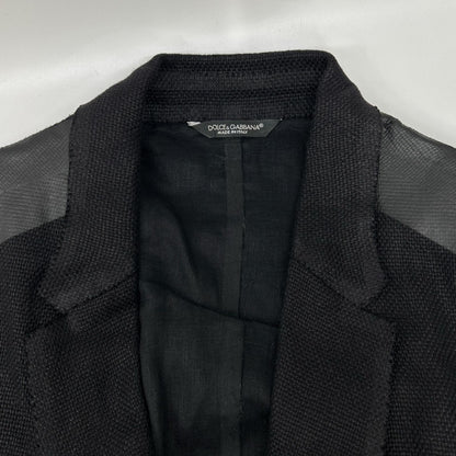 DOLCE&GABBANA ドルチェアンドガッバーナ シングルボタン リネン テーラードジャケット ジャケット