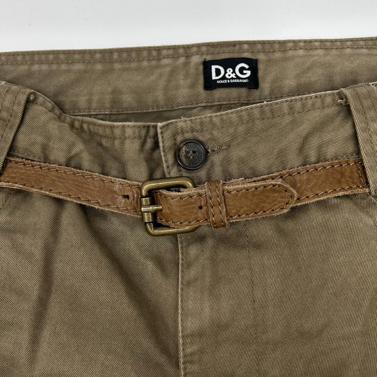 D&G ディーアンドジー スウェードパッチ カーゴパンツ ボトムス