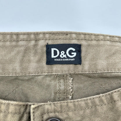 D&G ディーアンドジー スウェードパッチ カーゴパンツ ボトムス