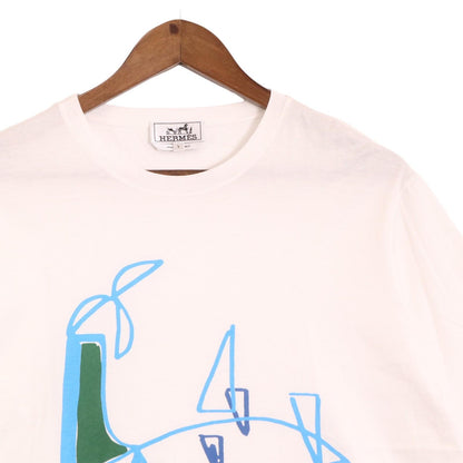 HERMES エルメス ホワイト 16SS プリントTシャツ トップス