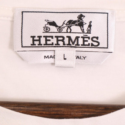 HERMES エルメス ホワイト 16SS プリントTシャツ トップス