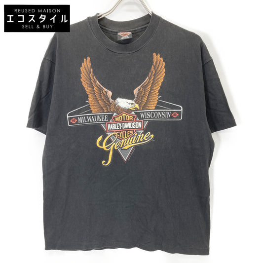 HARLEY-DAVIDSON ハーレーダビッドソン 90s チャコール イーグルバー Tシャツ トップス