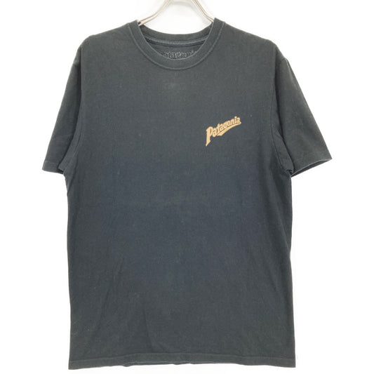 patagonia パタゴニア ブラック コットン 浮世絵Tシャツ トップス