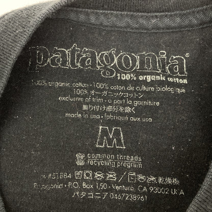 patagonia 巴塔哥尼亚 黑色 棉质 浮世绘T恤 上衣