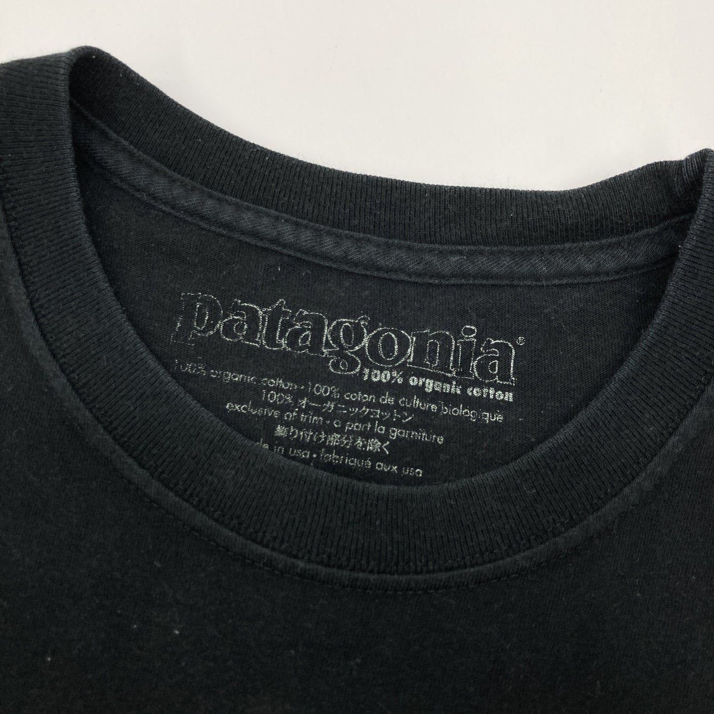 patagonia 巴塔哥尼亚 黑色 棉质 浮世绘T恤 上衣