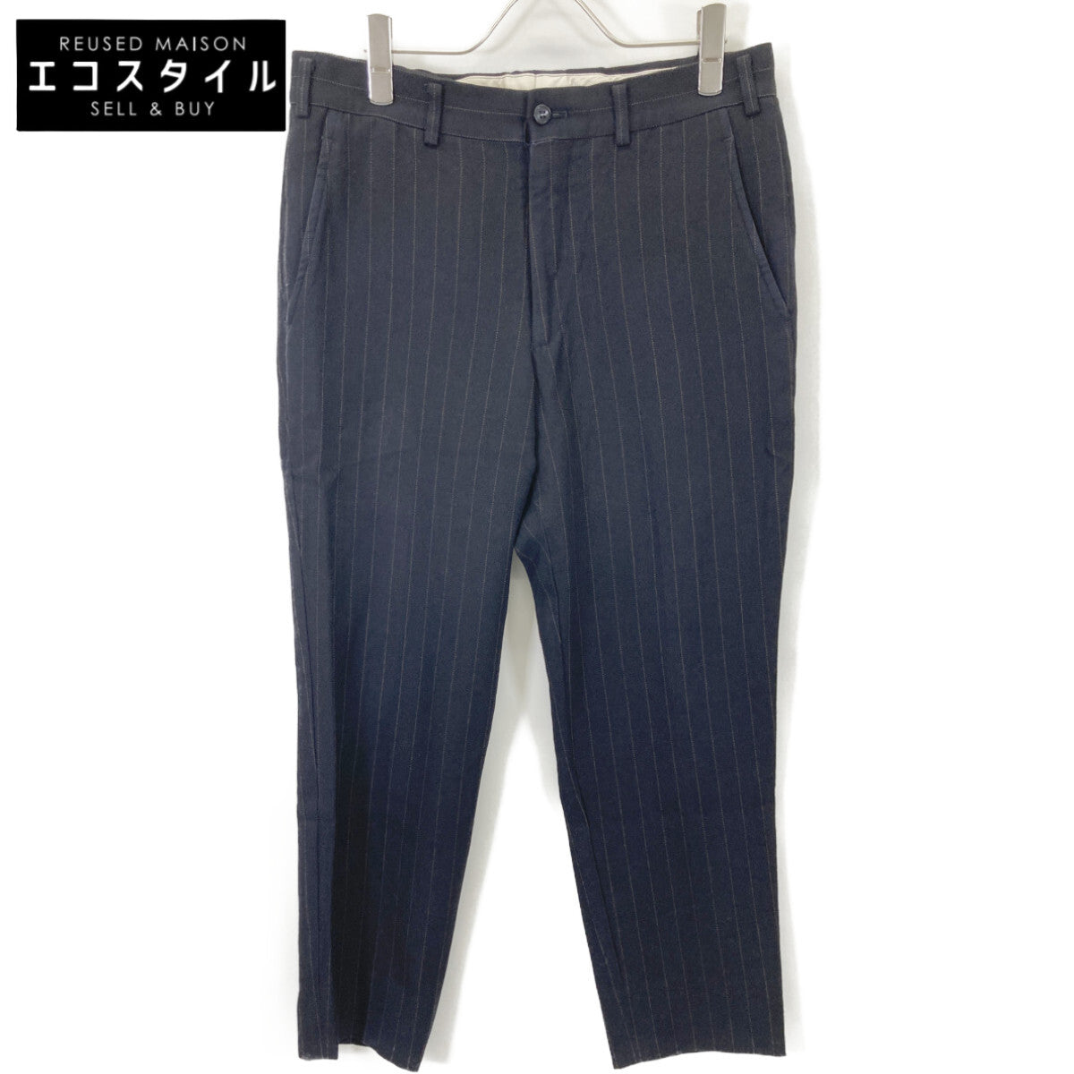 COMMEdesGARCONS HOMME DEUX コムデギャルソンオムドゥ DP-P035 ネイビー ストライプ スラックス ボトムス