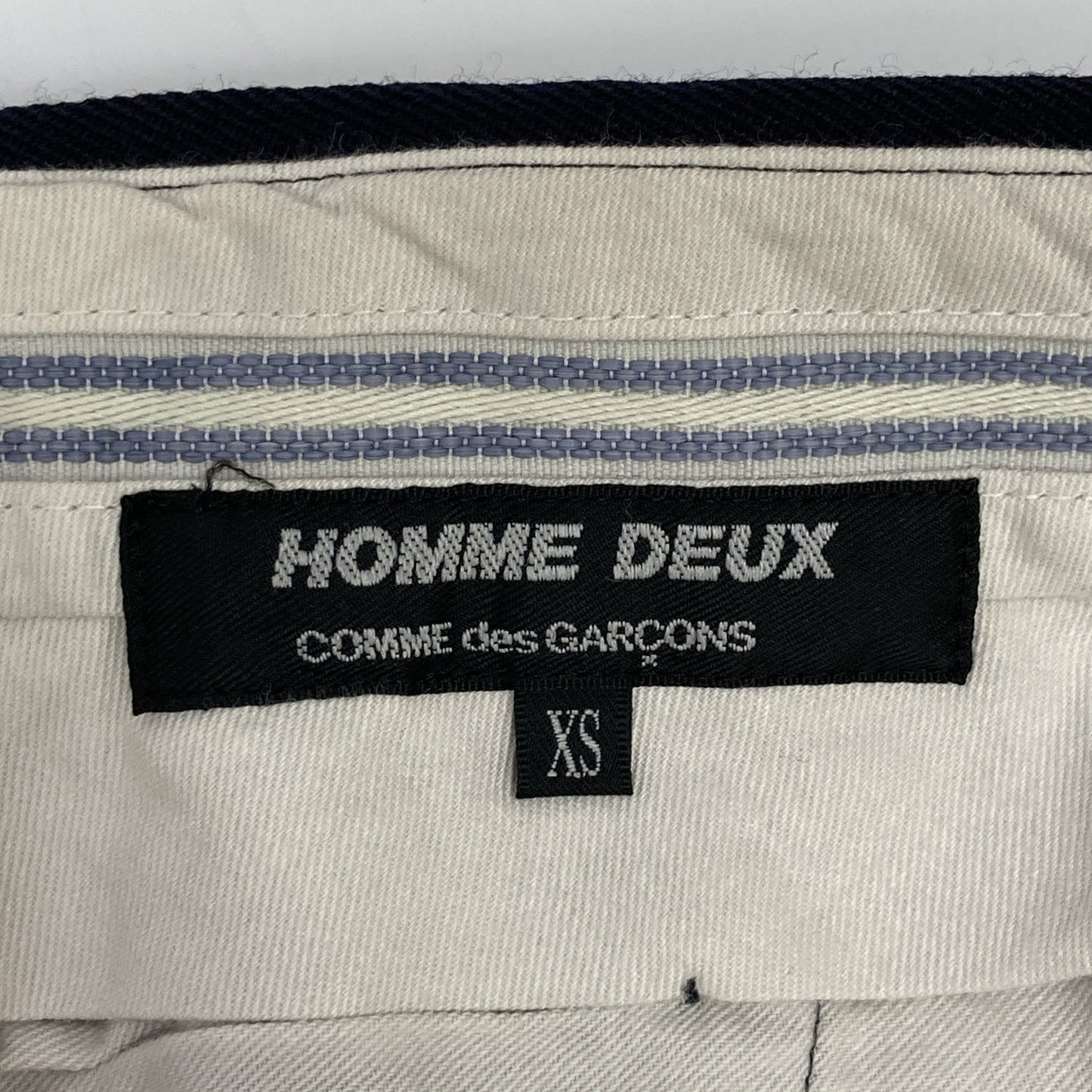 COMMEdesGARCONS HOMME DEUX コムデギャルソンオムドゥ DP-P035 ネイビー ストライプ スラックス ボトムス