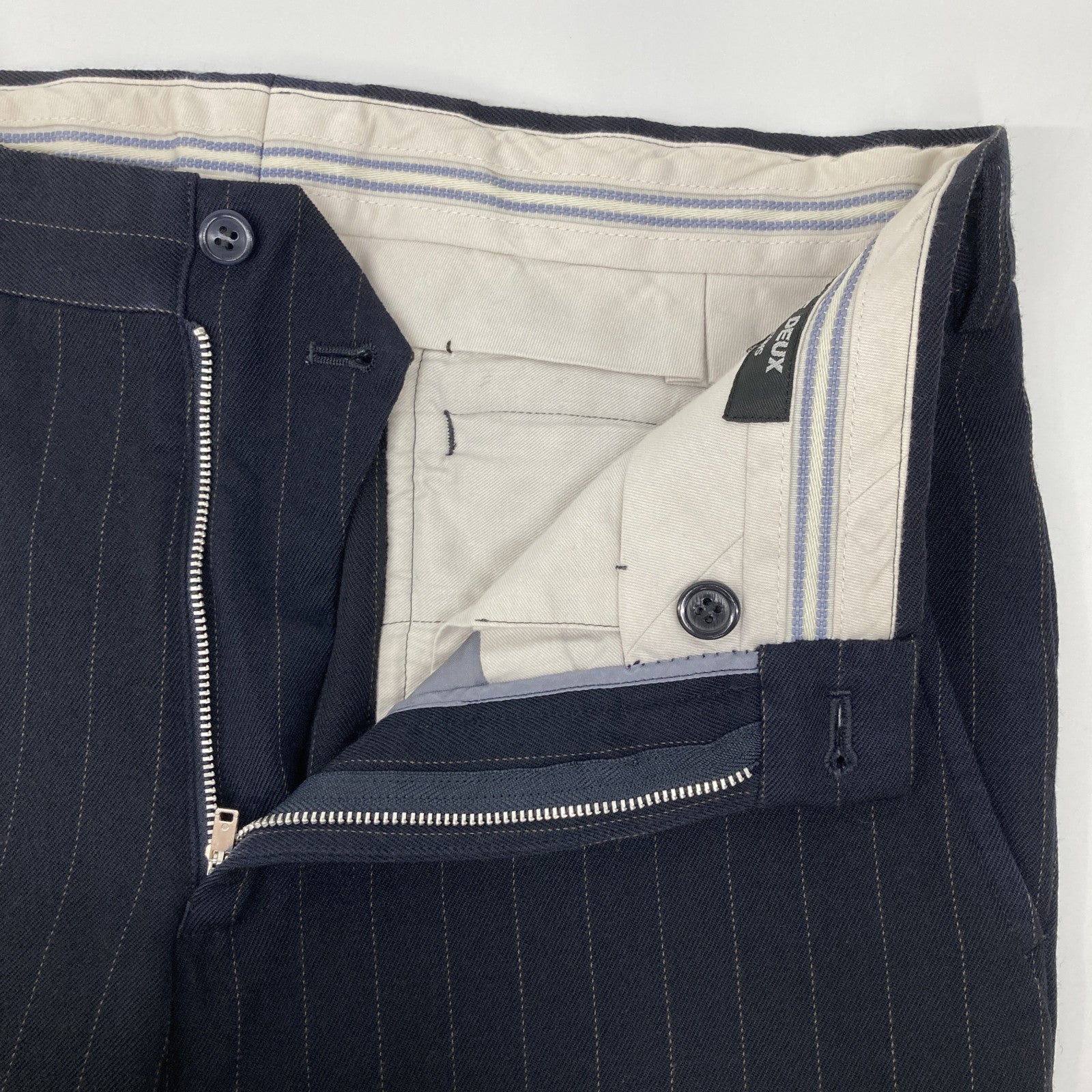 COMMEdesGARCONS HOMME DEUX コムデギャルソンオムドゥ DP-P035 ネイビー ストライプ スラックス ボトムス