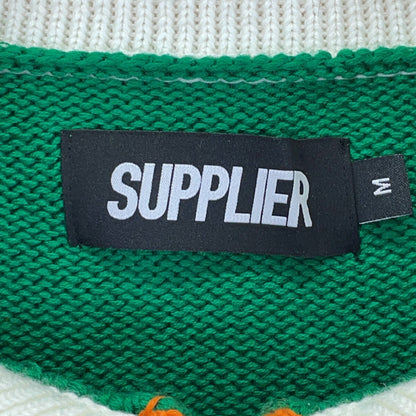 SUPPLIER サプライヤー グリーン ハーフジップ ニット トップス