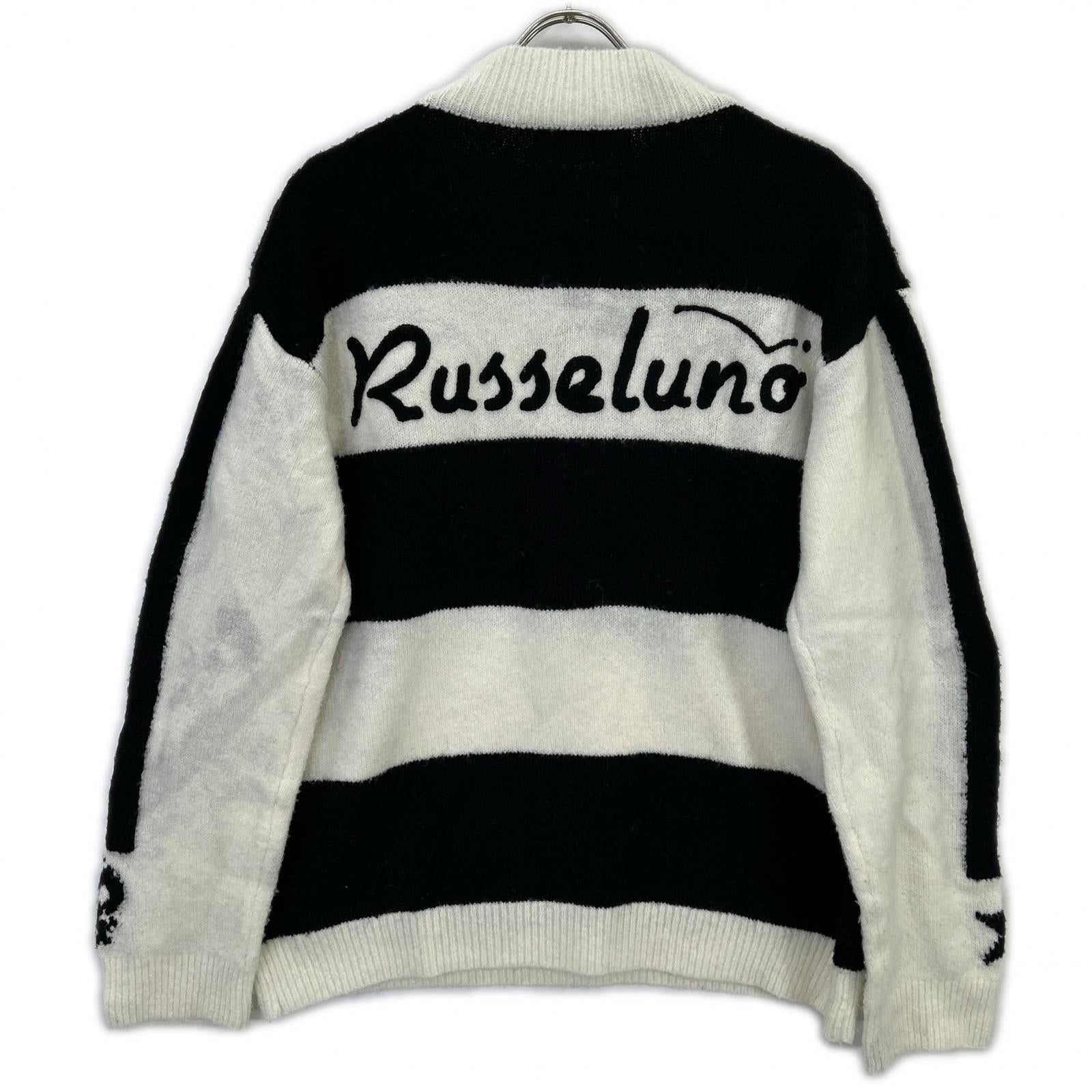 RUSSELUNO ラッセルノ ブラック×ホワイト ニット トップス