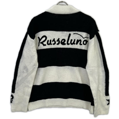 RUSSELUNO ラッセルノ ブラック×ホワイト ニット トップス