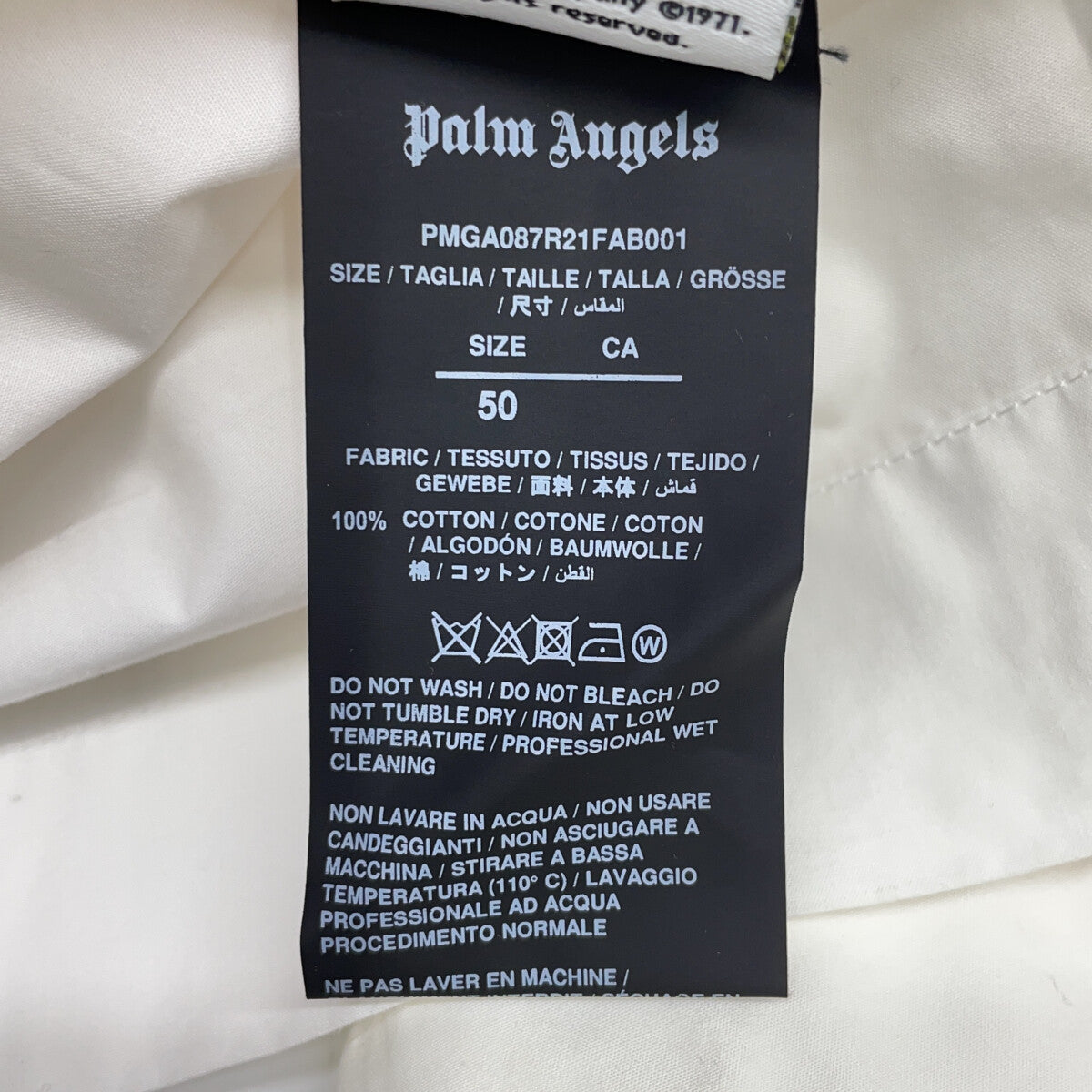 Palm Angels 棕榈天使 白色保龄球衫 上衣