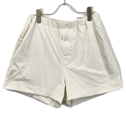 AURALEE White Cotton Shorts TERRY LINED LIGHT NYLON EASY SHORTS Bottoms