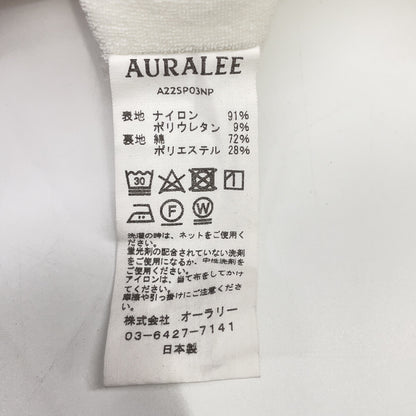 AURALEE White Cotton Shorts TERRY LINED LIGHT NYLON EASY SHORTS Bottoms