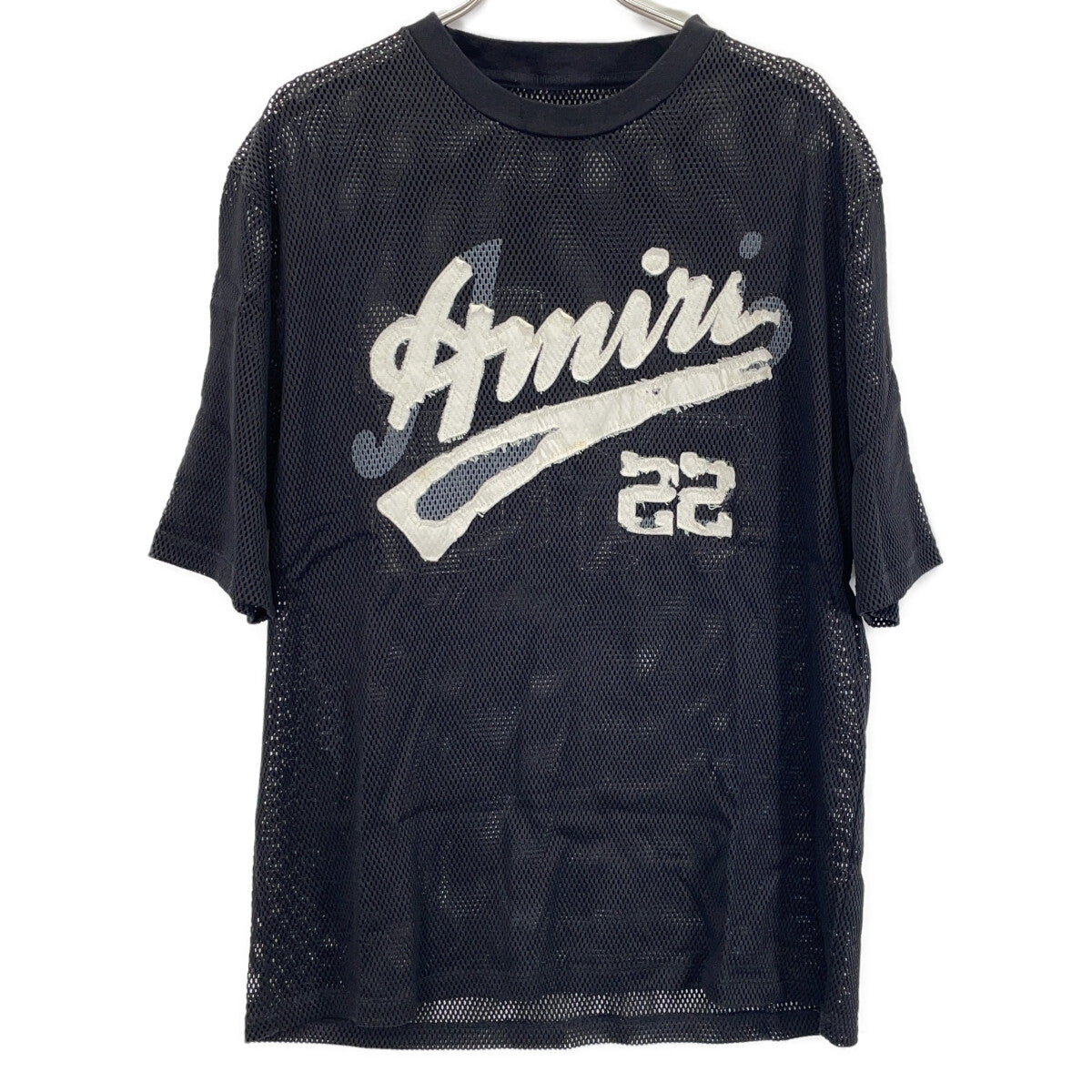 AMIRI Amiri 黑色网眼运动衫上衣