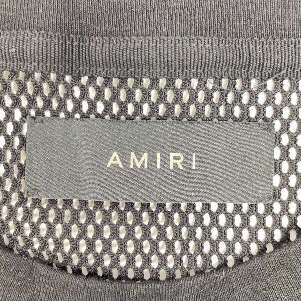 AMIRI Amiri 黑色网眼运动衫上衣