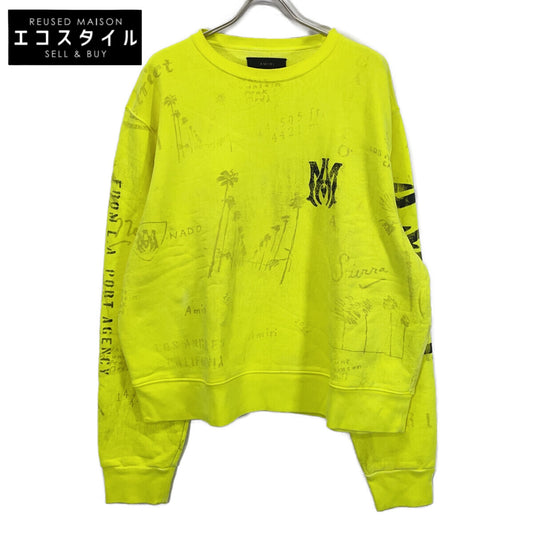 AMIRI アミリ イエロー ロゴプレート ロングスリーブ トレーナー トップス