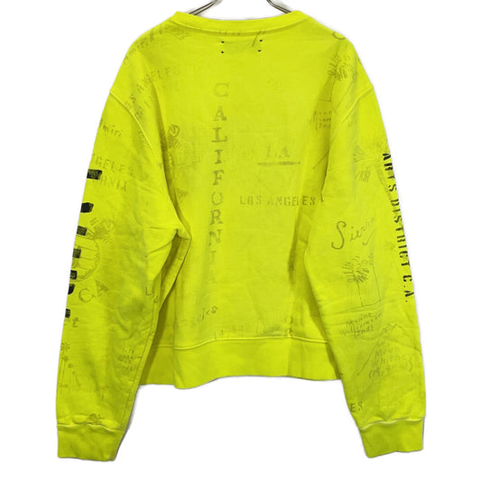 AMIRI アミリ イエロー ロゴプレート ロングスリーブ トレーナー トップス