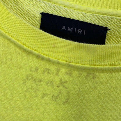 AMIRI Amiri 黄色徽标牌长袖运动衫上衣