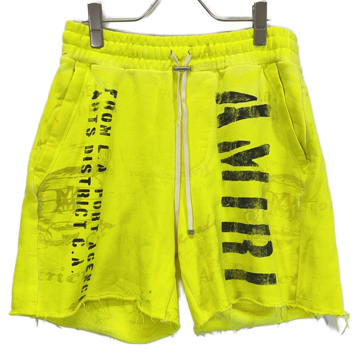 AMIRI 阿米里 黄色标志牌短裤下装