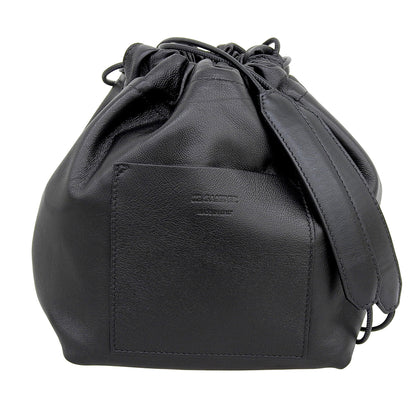 JIL SANDER ジルサンダー DUMPLING キャンバス レザー リバーシブル バッグ ショルダーバッグ レディース アイボリー×ブラック j07wg0027 ショルダーバッグ