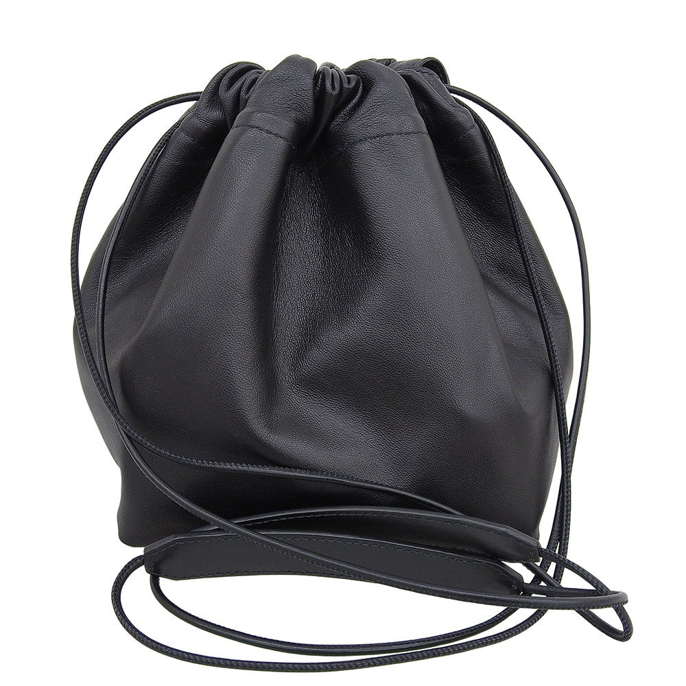 JIL SANDER ジルサンダー DUMPLING キャンバス レザー リバーシブル バッグ ショルダーバッグ レディース アイボリー×ブラック j07wg0027 ショルダーバッグ