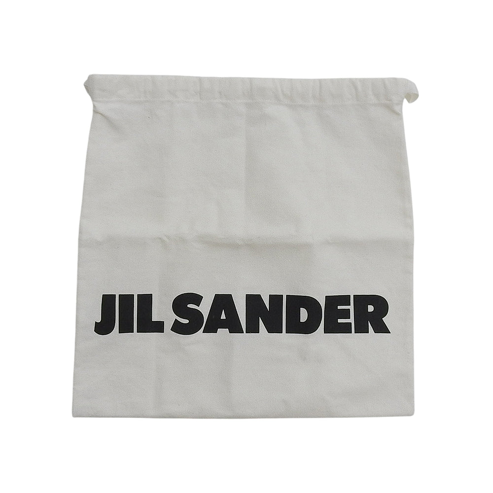JIL SANDER ジルサンダー DUMPLING キャンバス レザー リバーシブル バッグ ショルダーバッグ レディース アイボリー×ブラック j07wg0027 ショルダーバッグ