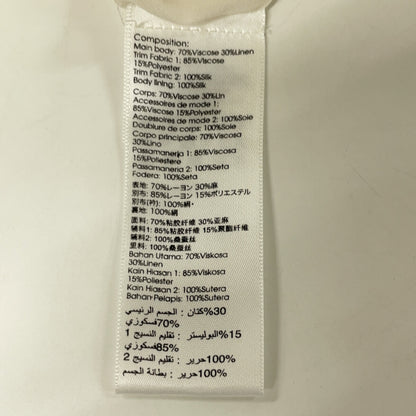 3.1 Phillip lim スリーワンフィリップリム ツイード 裏地シルク 切替 長袖ワンピース ワンピース