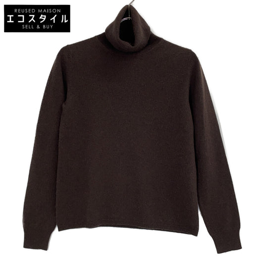 21AW STUDIO ﾌﾞﾗｳﾝ ｶｼﾐｱ混 ﾀｰﾄﾙﾈｯｸ トップス S レディース
