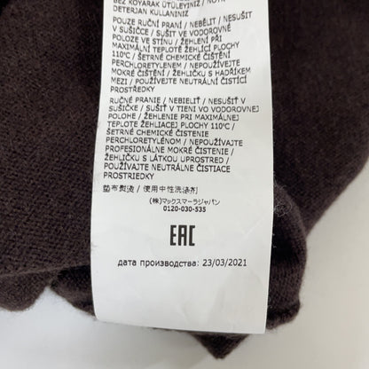 21AW STUDIO Brown Cashmere Blend Turtleneck Top S Ladies