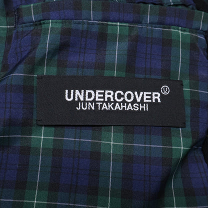 UCZ4301-2 Checked Switched Fleece Long Coat 2 Men's