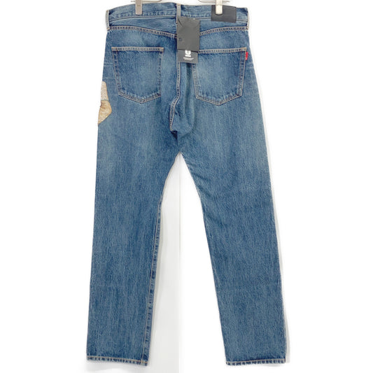 INDIGO UC2C4509-2 23AW Hand-Beaded Denim Pants Witch Bottoms 4 Men's