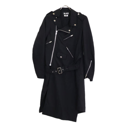 BLACKCOMMEdesGARCONS ブラックコムデギャルソン AD2015 1Q-J003 捻じれウールライダース コート