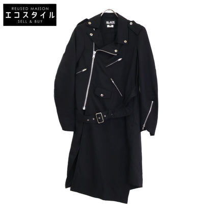 BLACKCOMMEdesGARCONS ブラックコムデギャルソン AD2015 1Q-J003 捻じれウールライダース コート