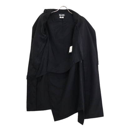 BLACKCOMMEdesGARCONS ブラックコムデギャルソン AD2015 1Q-J003 捻じれウールライダース コート