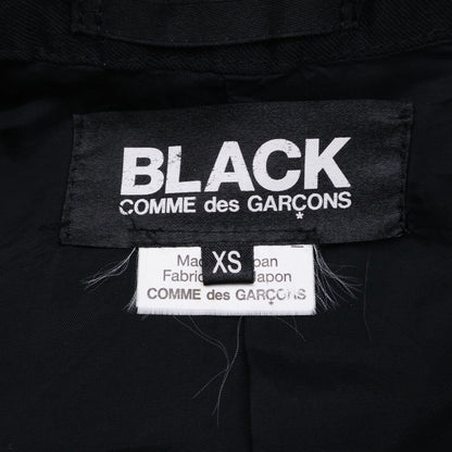 BLACKCOMMEdesGARCONS ブラックコムデギャルソン AD2015 1Q-J003 捻じれウールライダース コート