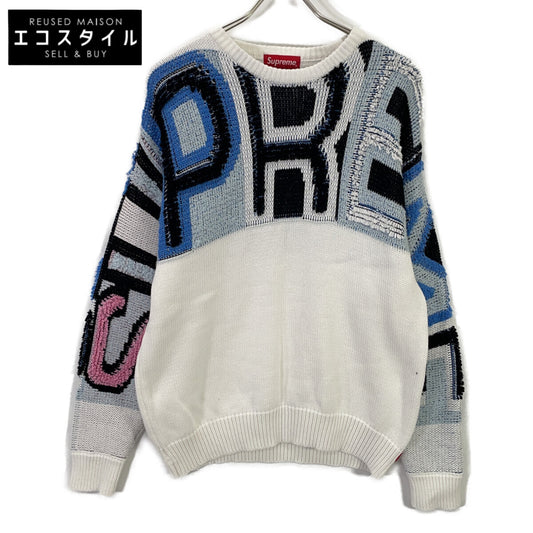 21AW Chenille Logo Sweater Cotton Top S Men's