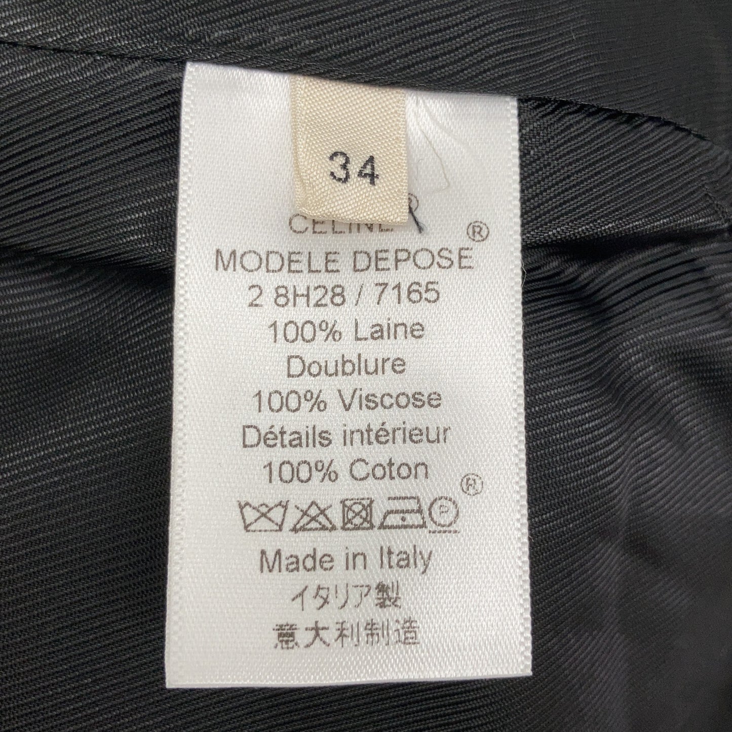 CELINE セリーヌ 28H28-7165 フィービー期 クロンビーコート ネイビー コート