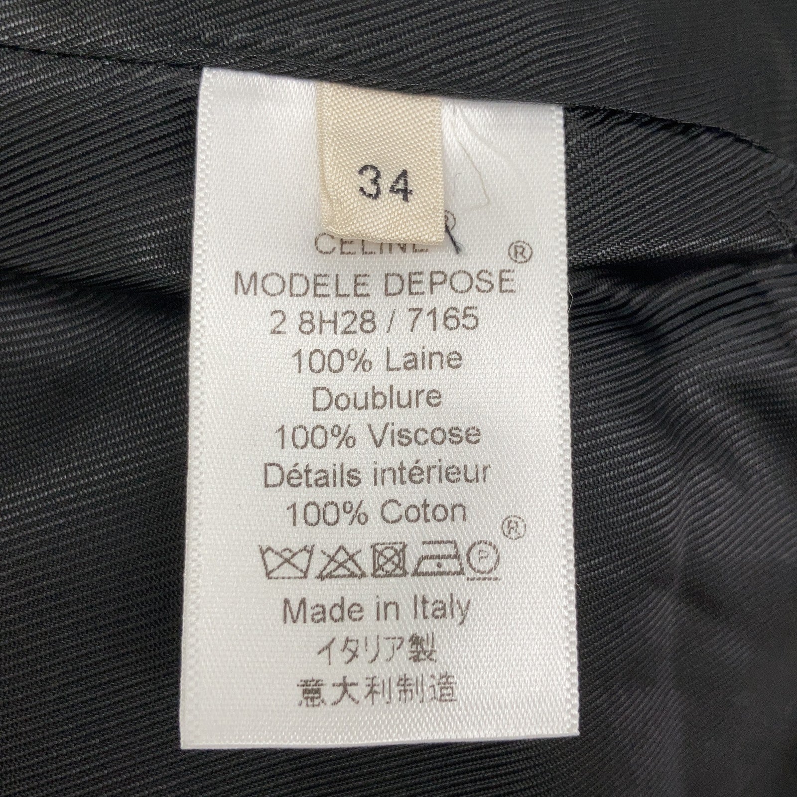 CELINE セリーヌ 28H28-7165 フィービー期 クロンビーコート ネイビー コート