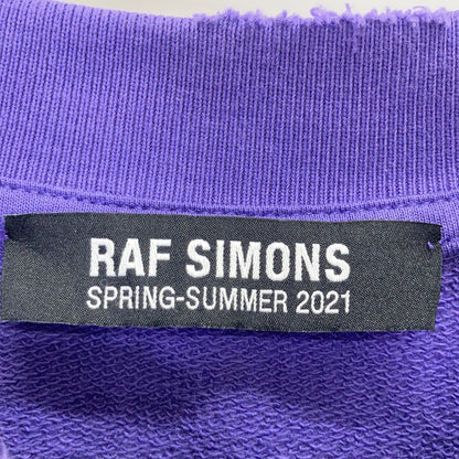 RAF SIMONS ラフシモンズ 21SS パープル 211W1668 フォト ダメージ加工 スウェット トップス