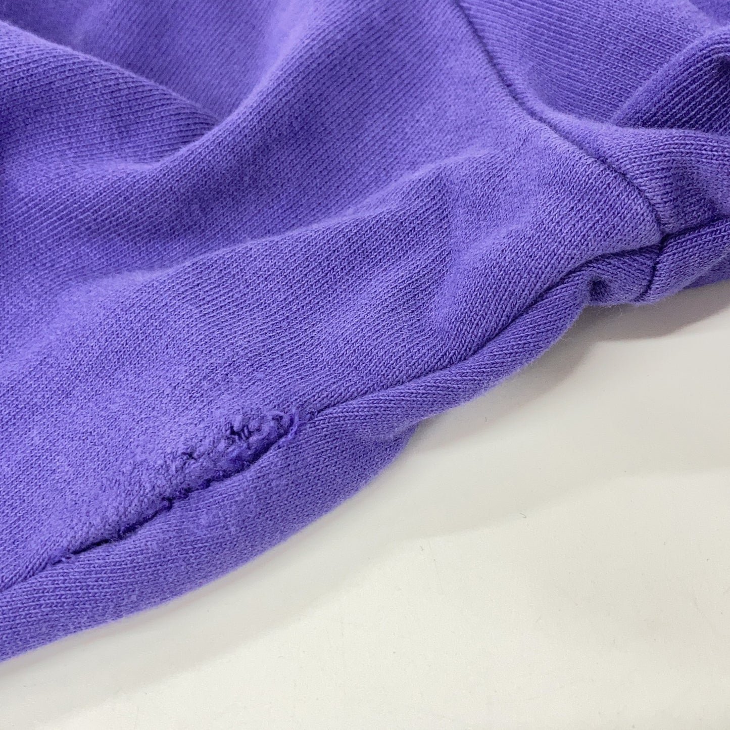 RAF SIMONS ラフシモンズ 21SS パープル 211W1668 フォト ダメージ加工 スウェット トップス