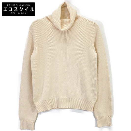 633329 ﾍﾞｰｼﾞｭ ﾀｰﾄﾙﾈｯｸﾆｯﾄ トップス M レディース
