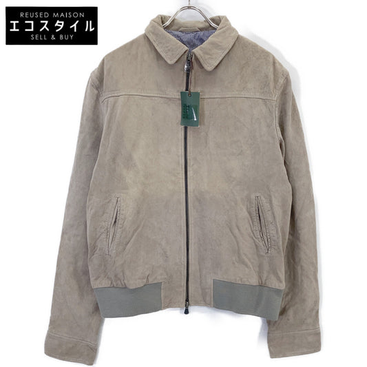 440 CAMOSCIO BEIGE SUEDE ZIP-UP JACKET Jacket 54 Men's