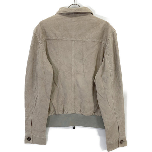 440 CAMOSCIO BEIGE SUEDE ZIP-UP JACKET Jacket 54 Men's