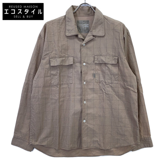 01AW MELTINGPOT Long Sleeve Open Collar Shirt Top M Men's