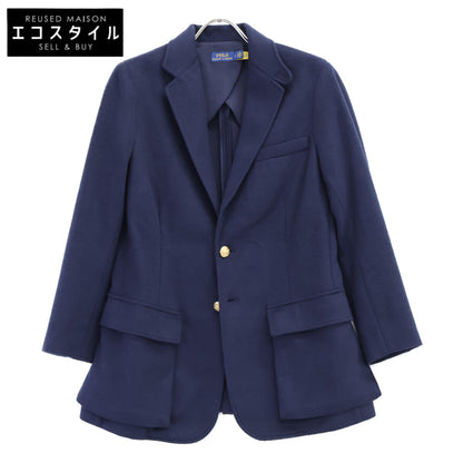 Navy wool gold button blazer jacket 6 men's